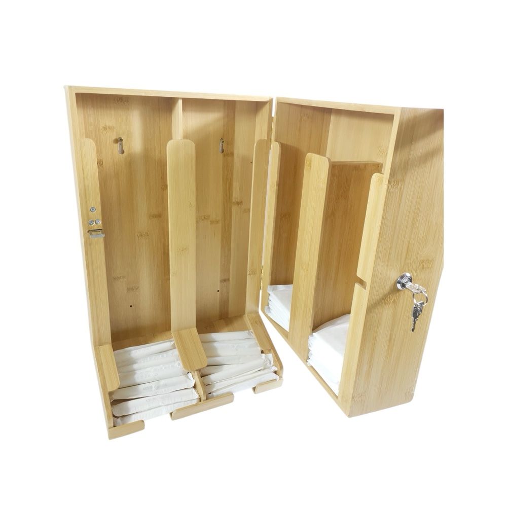 Eco-friendly bamboo loose-fill free vend period product dispenser
