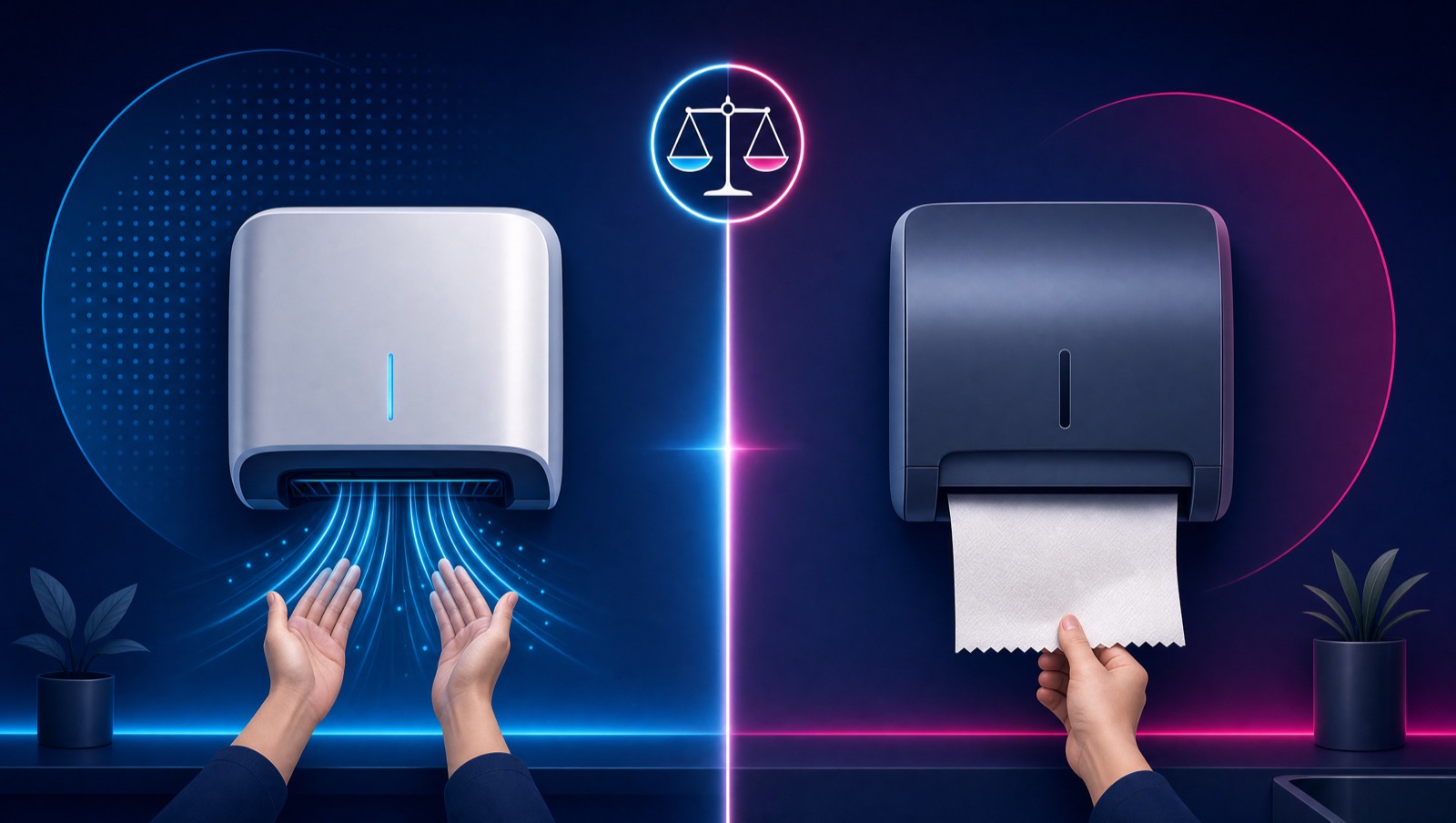 Hand Dryers vs Paper Towels: Cost, Hygiene & Sustainability Compared
